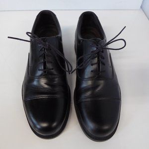 Rockport Ellingwood M4348 Black Leather Cap Toe Oxford Men Size 8 1/2 M 8.5 Shoe